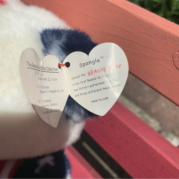 Ty Bundle of 2️⃣ Patriotic Bears 🇺🇸🐻 Spangle Beanie Buddy + Hero Beanie Baby - Picture 5 of 15